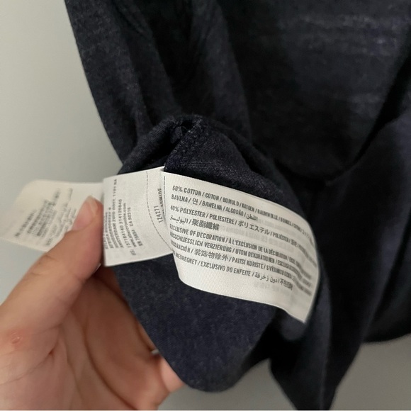 Abercrombie & Fitch NY Navy Blue Anonymous Twisted Open Back Tank Top Sz XS NWT - Picture 6 of 13